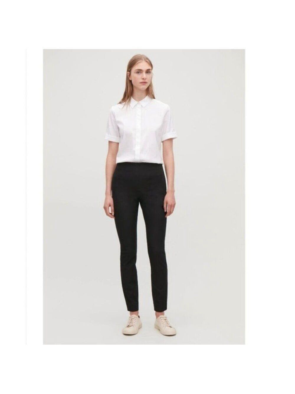 COS | Pull-on Skinny Riding Pants in Navy Blue